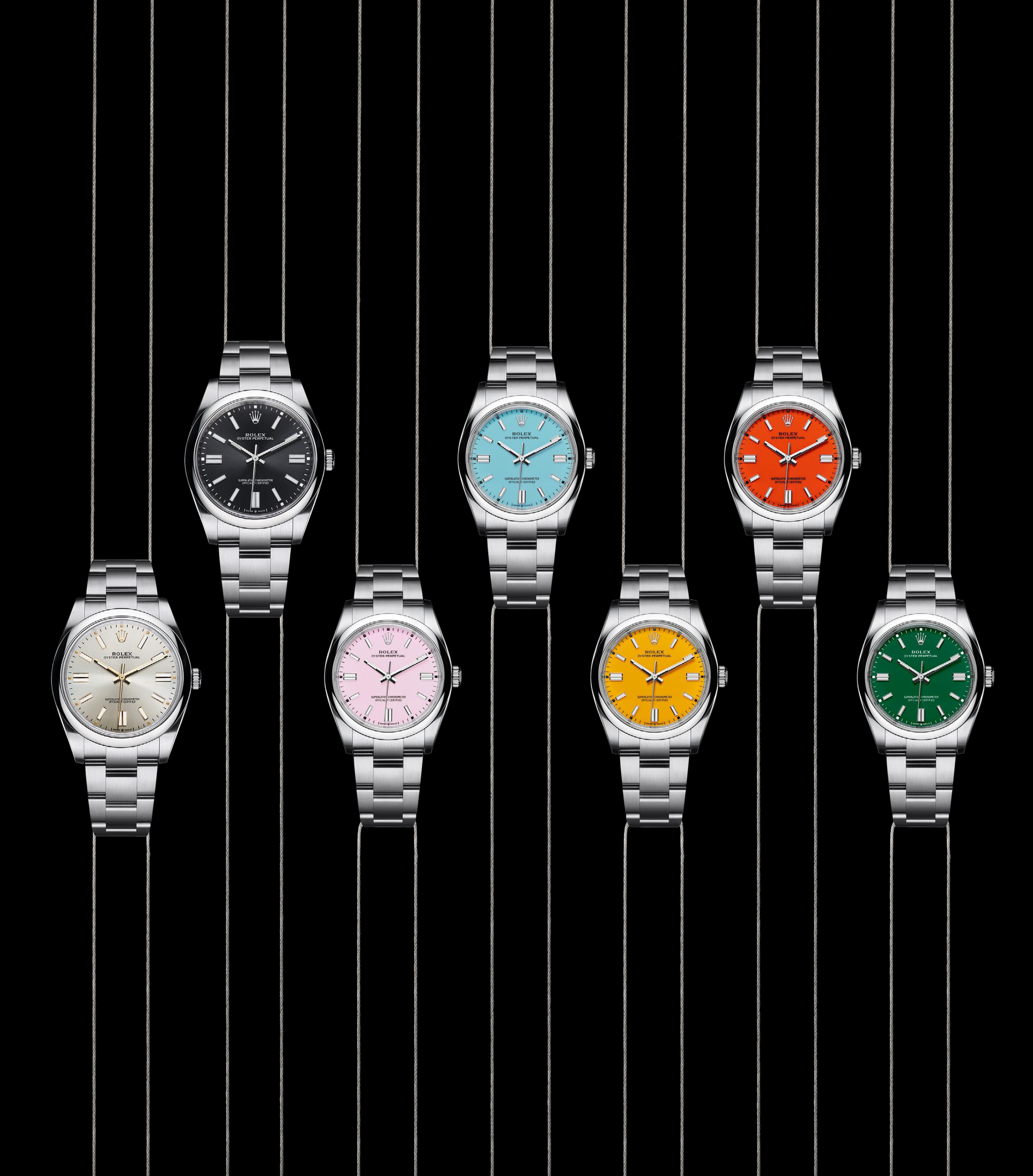 rolex oyster perpetual 41 colors