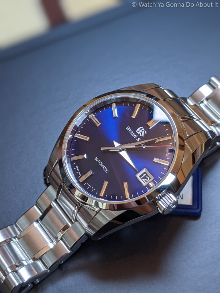 A Glimpse of Sun Flirts With The Dawn On The Grand Seiko SBGR321