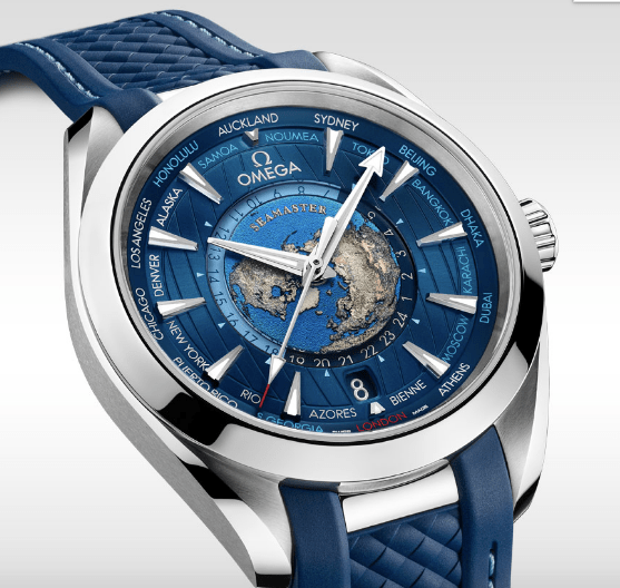 The Omega Aqua Terra GMT Worldtimer 