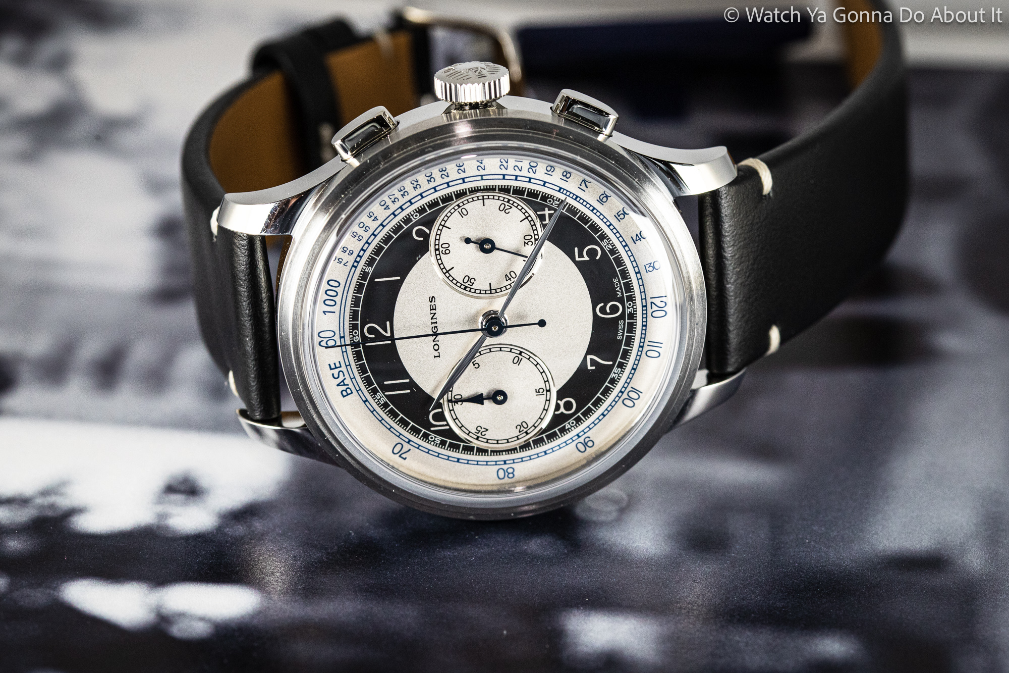 longines heritage tuxedo chronograph