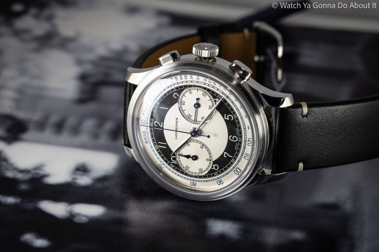 Dial and hands color : 5 Reasons Why The Longines Heritage Classic Chronograph Tuxedo Is A Major Player In The One Watch Collection Game