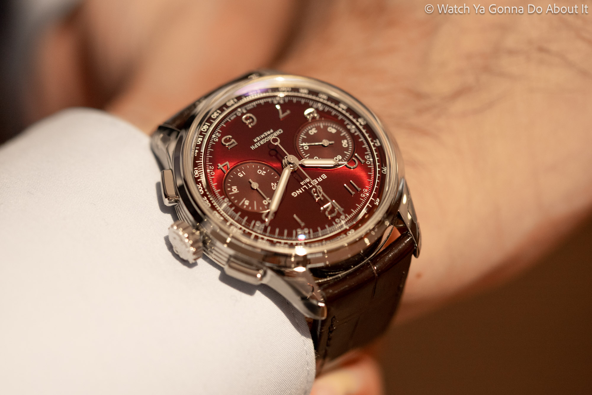 Going Hands-on With The New Breitling Premier B09 Chronograph 40 Burgundy
