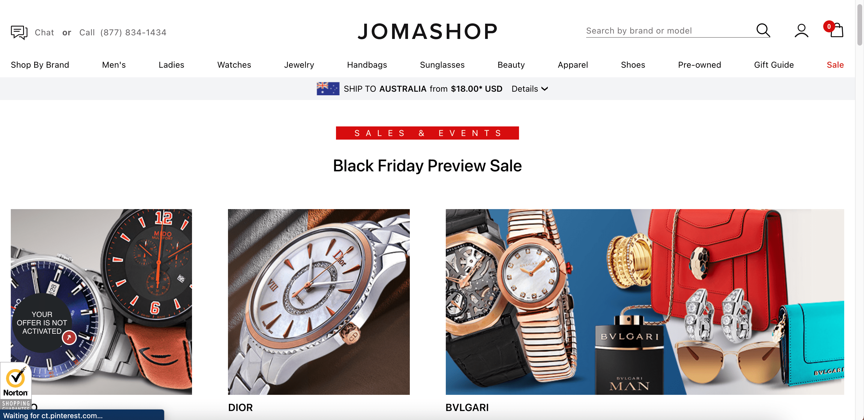 jomashop black friday