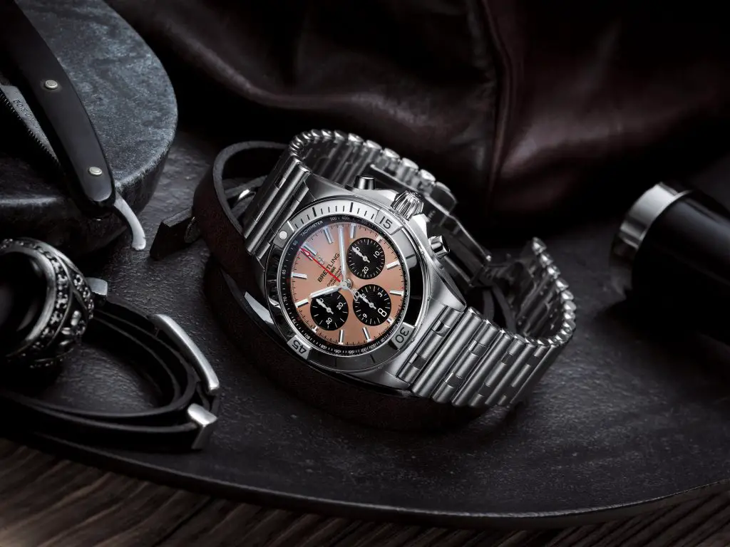 06 Chronomat B01 42 With A Copper Colored Dial And Black Contrasting Chronograph Counters 1024x768